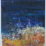 Beach at Night, Oil on Canvas, Size: 25w x 31h inches