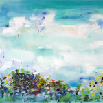 Island View 1, Oil on Canvas, Size: 48h x 36w inches