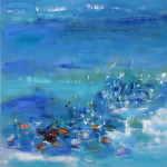 LowTide 9, Oil on Canvas, Size: 42h x 42w inches