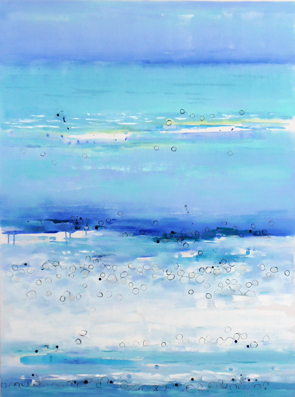 Serenity 9, Oil & Acrylic on Canvas, Size: 36w x 48h inches